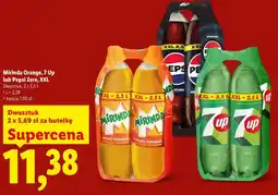 Lidl Mirinda Orange, 7 Up lub Pepsi Zero, XXL oferta