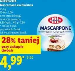 Lidl MLEKOVITA Mascarpone kuchmistrza oferta