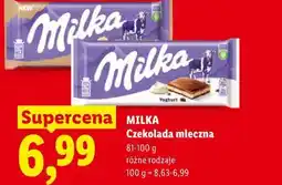 Lidl MILKA Czekolada mleczna oferta