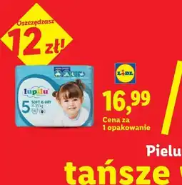 Lidl Pieluchy 5 tańsze w lidlu (Lupilu Soft & Dry) oferta