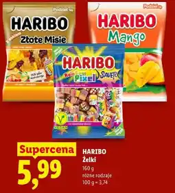 Lidl HARIBO Żelki 160 g różne rodzaje oferta