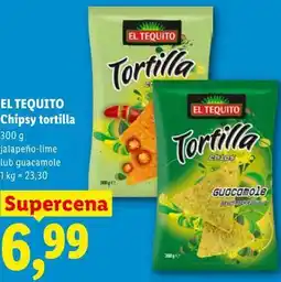 Lidl EL TEQUITO Chipsy tortilla oferta