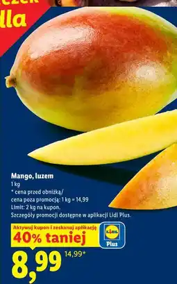 Lidl Mango, luzem oferta