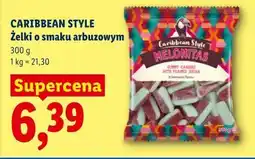Lidl CARIBBEAN STYLE Żelki o smaku arbuzowym oferta