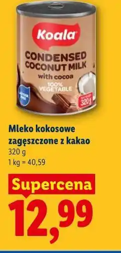 Lidl Mleko kokosowe zagęszczone z kakao oferta