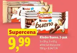 Lidl Kinder Bueno, 3-pak white lub klasyczne oferta