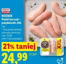 Lidl RZEŹNIK Polski kurczak - polędwiczki, XXL oferta