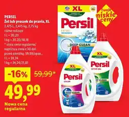 Lidl Żel lub proszek do prania, XL PERSIL oferta