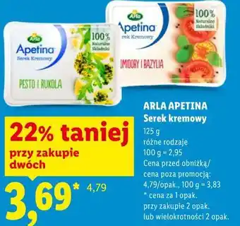 Lidl ARLA APETINA Serek kremowy oferta