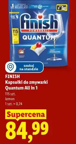 Lidl Kapsułki do zmywarki Quantum All in 1 FINISH oferta