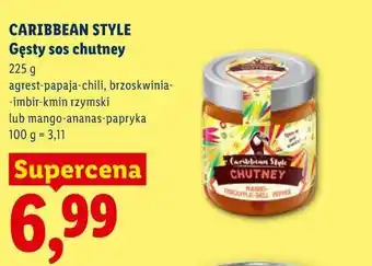 Lidl CARIBBEAN STYLE Gęsty sos chutney oferta