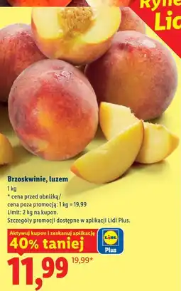 Lidl Brzoskwinie, luzem oferta