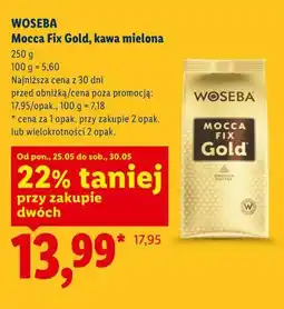 Lidl WOSEBA Mocca Fix Gold, kawa mielona oferta