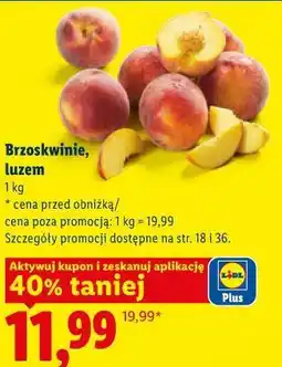 Lidl Brzoskwinie, luzem oferta