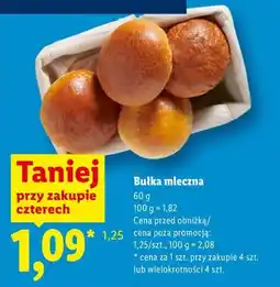 Lidl Bułka mleczna oferta