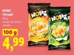 Lidl NOMZ Chrupki serowe lub zielona cebulka oferta