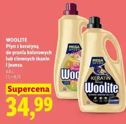 Lidl WOOLITE Płyn z keratyną do prania kolorowych lub ciemnych tkanin i jeansu oferta