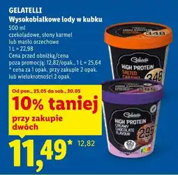 Lidl Wysokobiałkowe lody w kubku GELATELLI oferta