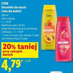 Lidl CIEN Smoothie do mycia ciała dla kobiet oferta