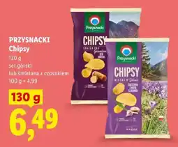 Lidl PRZYSNACKI Chipsy 130 g ser górski lub śmietana z czosnkiem oferta