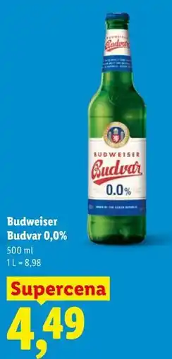 Lidl Budweiser Budvar 0,0% oferta