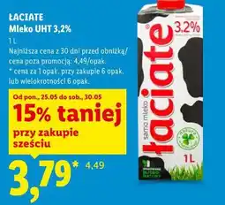 Lidl ŁACIATE Mleko UHT 3,2% oferta