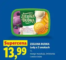 Lidl Lody o 3 smakach ZIELONA BUDKA oferta