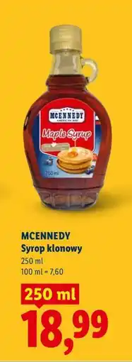 Lidl MCENNEDY Syrop klonowy oferta