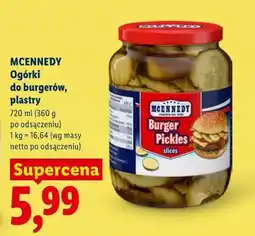 Lidl Ogórki do burgerów , plastry oferta