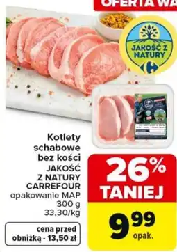 Carrefour Carrefour Kotlety schabowe bez kości jakość Z natury oferta