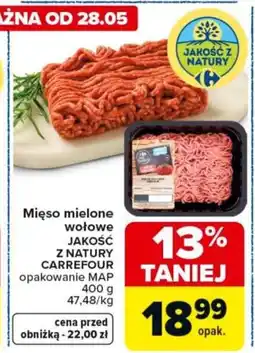 Carrefour Carrefour jakość Z natury Mięso mielone wołowe oferta