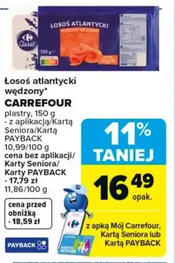 Carrefour Carrefour Łosoś atlantycki wędzony oferta
