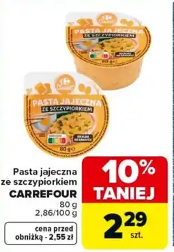 Carrefour Carrefour Pasta jajeczna ze szczypiorkiem oferta
