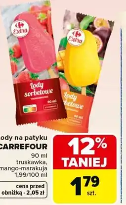 Carrefour Carrefour Lody sorbetowe na patyku oferta