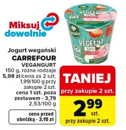 Carrefour Carrefour Jogurt wegański vegangurt oferta
