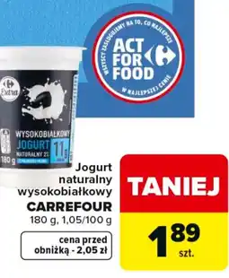 Carrefour Carrefour Jogurt naturalny wysokobiałkowy oferta