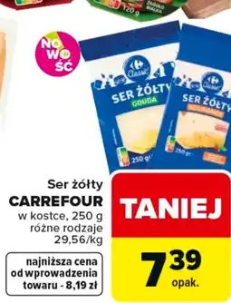 Carrefour Carrefour Ser żółty w kostce oferta