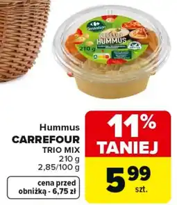 Carrefour Carrefour Hummus trio mix oferta