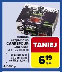 Carrefour Express Herbata ekspresowa carrefour Earl Grey oferta