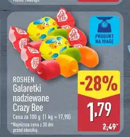 ALDI Galaretki nadziewane Crazy Bee ROSHEN oferta