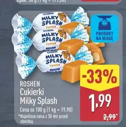 ALDI Cukierki Milky Splash ROSHEN oferta