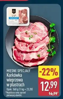 ALDI Karkówka wieprzowa w plastrach Mięsne Specjały oferta