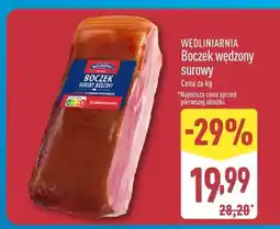 ALDI Boczek wędzony surowy Wędliniarnia oferta