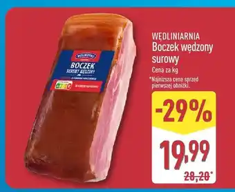 ALDI Boczek wędzony surowy Wędliniarnia oferta