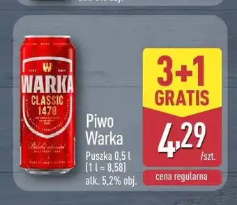 ALDI Piwo Warka oferta