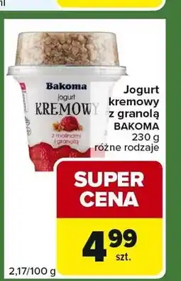 Carrefour Express Jogurt kremowy z granolą bakoma oferta