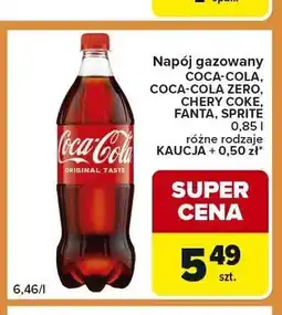 Carrefour Express Napój gazowany Coca-Cola Zero oferta