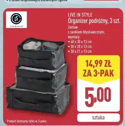 ALDI Organizer podróżny Live In Style 3-pak oferta