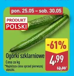 ALDI Ogórki szklarniowe polskie oferta