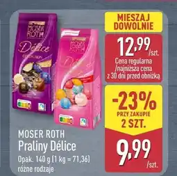 ALDI Praliny Délice MOSER ROTH oferta